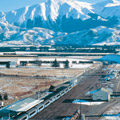 阿尔卑斯山景观火车